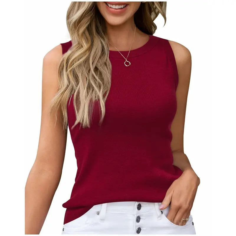 Everyday Knit Crew Tank Top