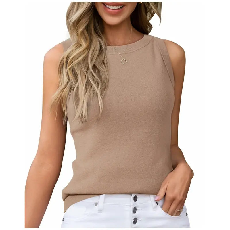 Everyday Knit Crew Tank Top