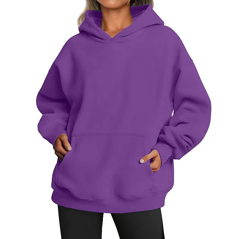Womens Oversized HoodiesFleece Sweatshirts Long Sleeve SweatersPullover Fall Clothes with Pocket Fallreshness