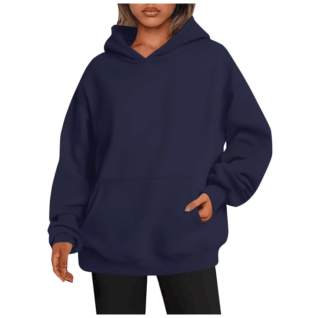 Womens Oversized HoodiesFleece Sweatshirts Long Sleeve SweatersPullover Fall Clothes with Pocket Fallreshness