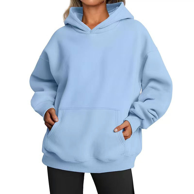 Womens Oversized HoodiesFleece Sweatshirts Long Sleeve SweatersPullover Fall Clothes with Pocket Fallreshness