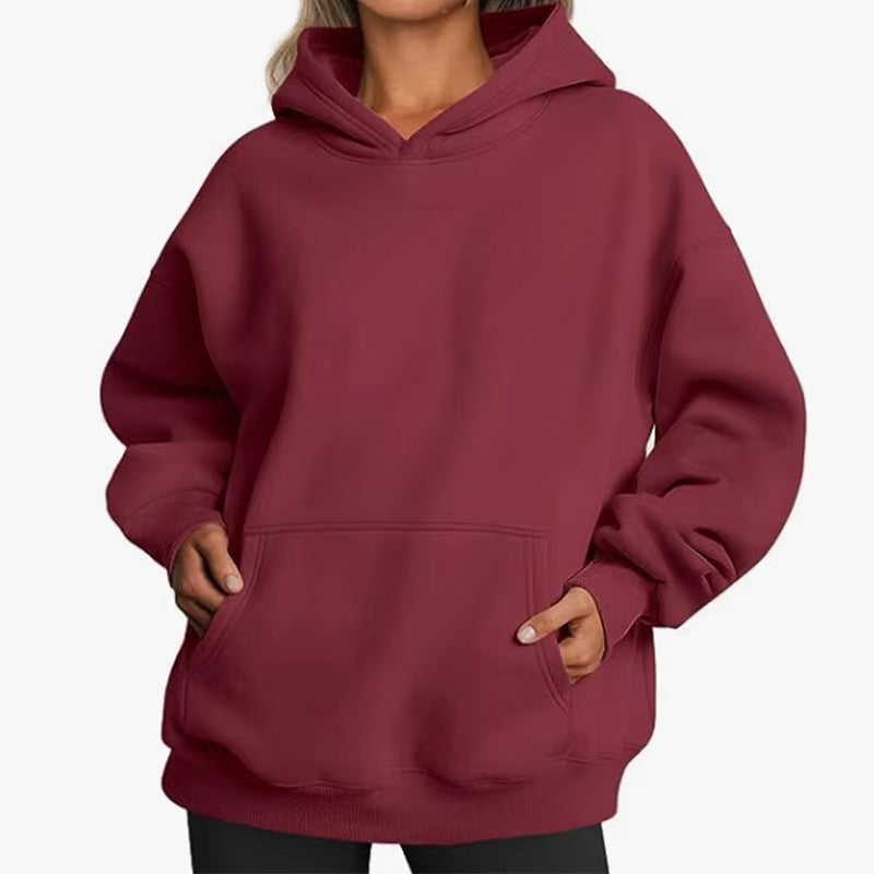 Womens Oversized HoodiesFleece Sweatshirts Long Sleeve SweatersPullover Fall Clothes with Pocket Fallreshness