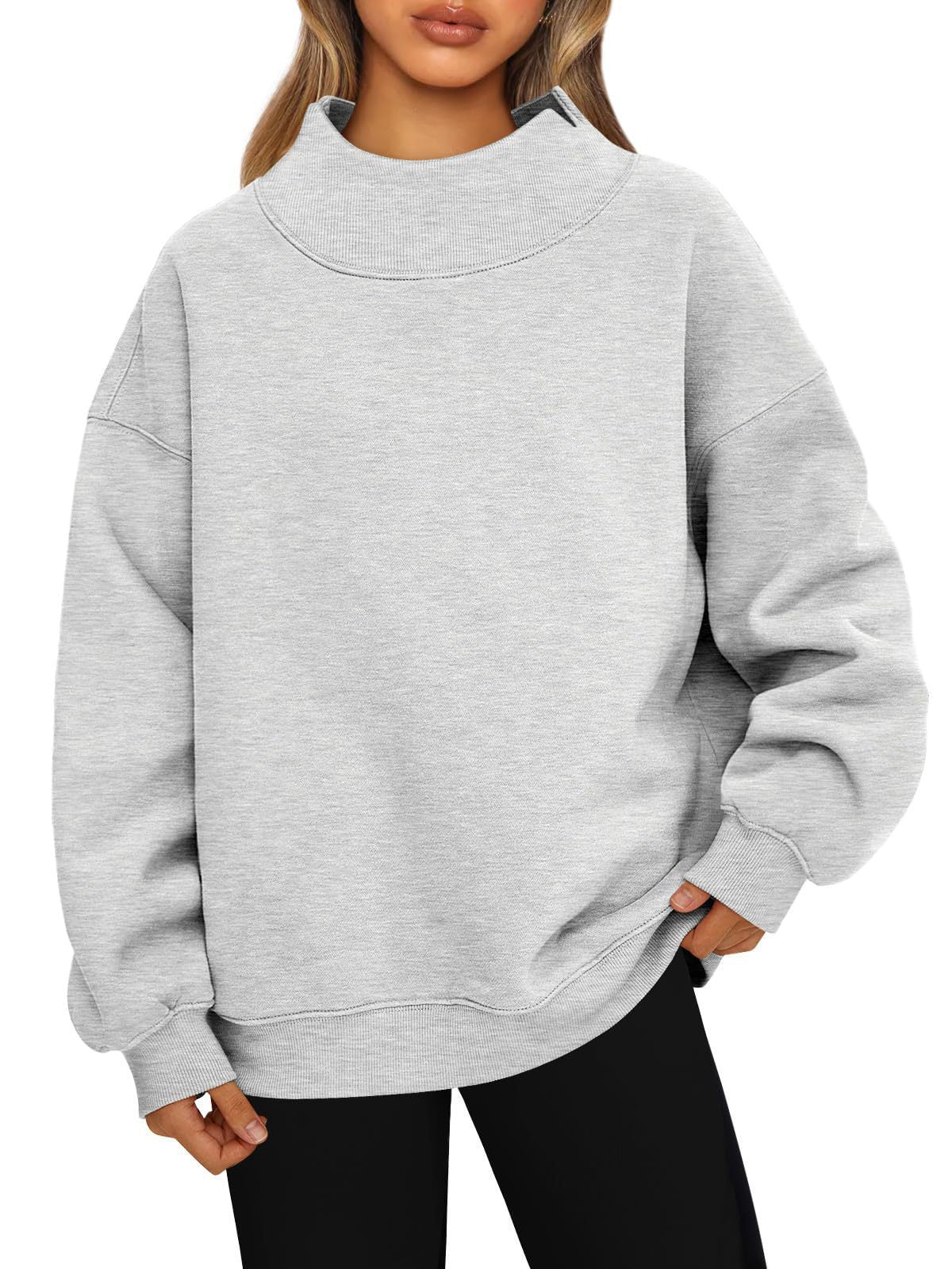 Fleece High-Neck Pullover Comfort Wear