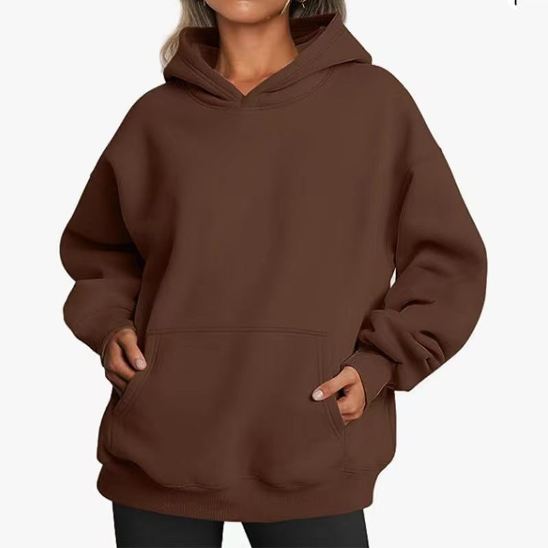 Womens Oversized HoodiesFleece Sweatshirts Long Sleeve SweatersPullover Fall Clothes with Pocket Fallreshness
