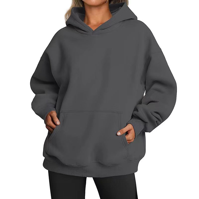 Womens Oversized HoodiesFleece Sweatshirts Long Sleeve SweatersPullover Fall Clothes with Pocket Fallreshness