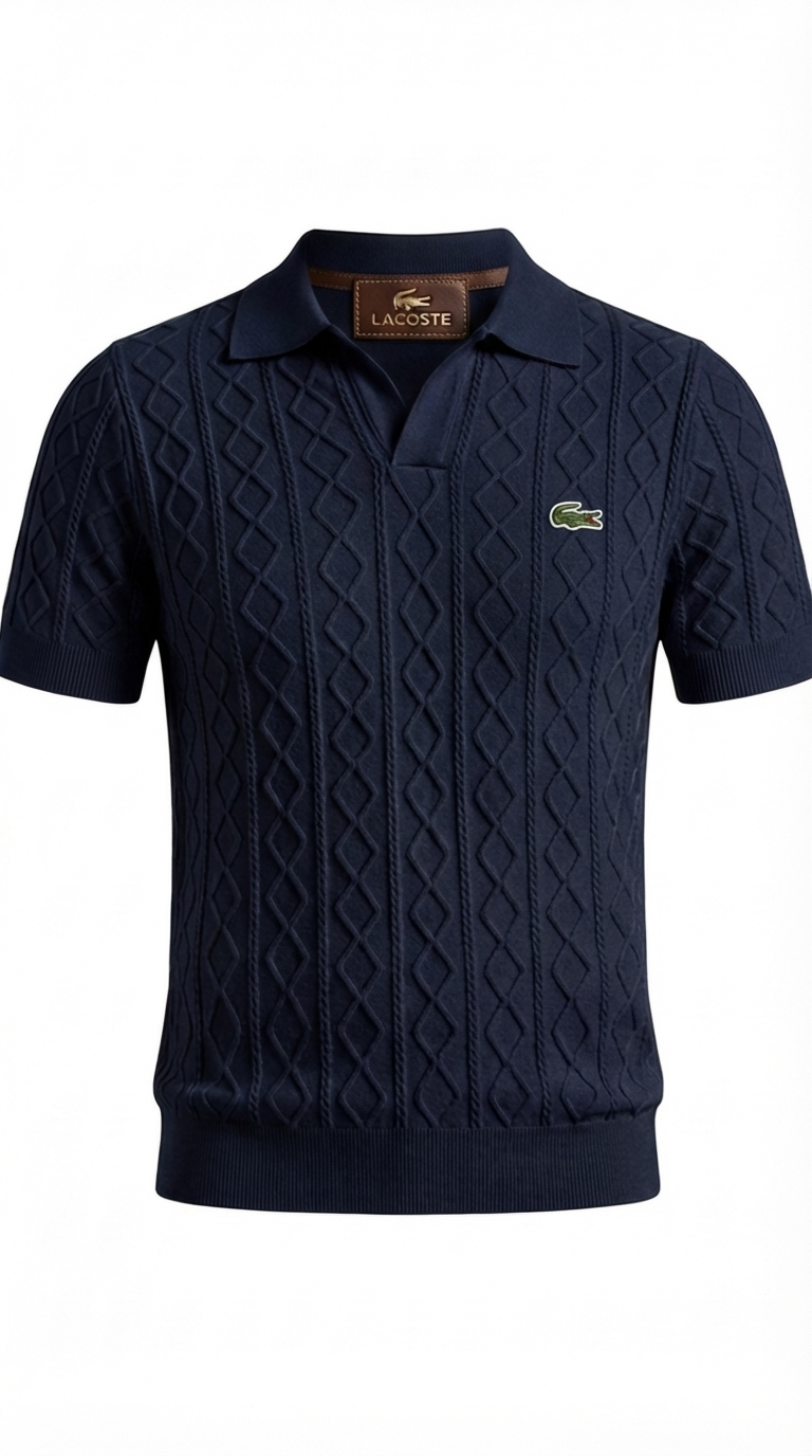 Refined Textured Everyday Polo Shirt