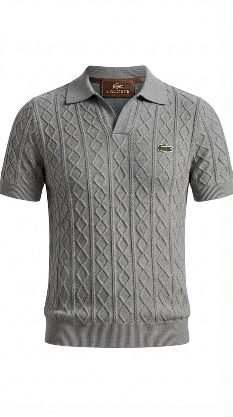 Refined Textured Everyday Polo Shirt