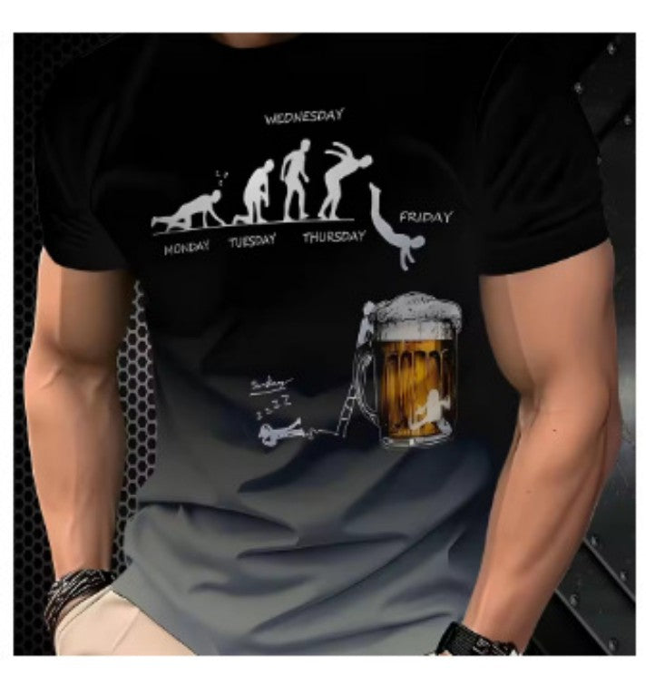Vintage Beer Evolution Graphic Tee