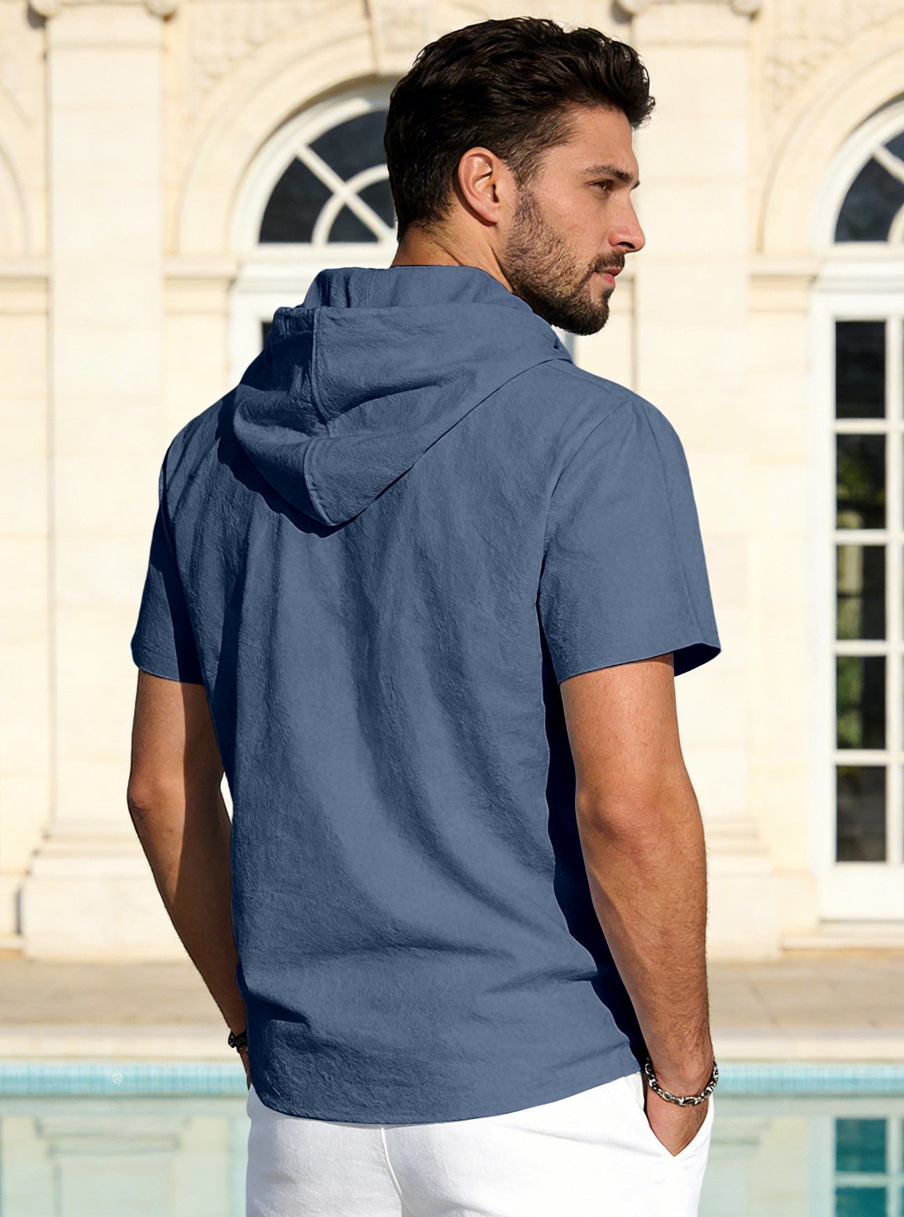 Everyday Comfort Hooded Polo Shirt