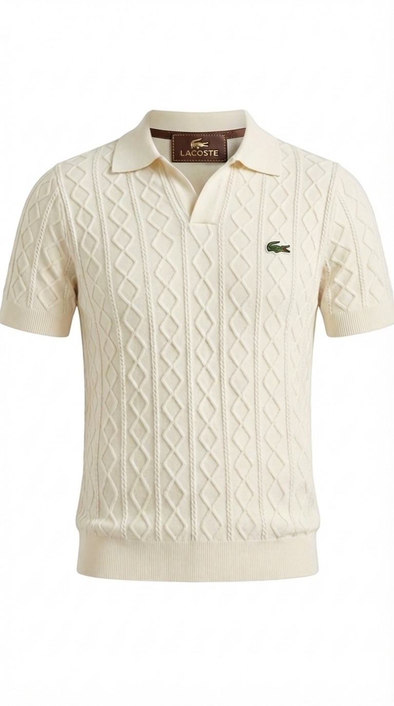 Refined Textured Everyday Polo Shirt